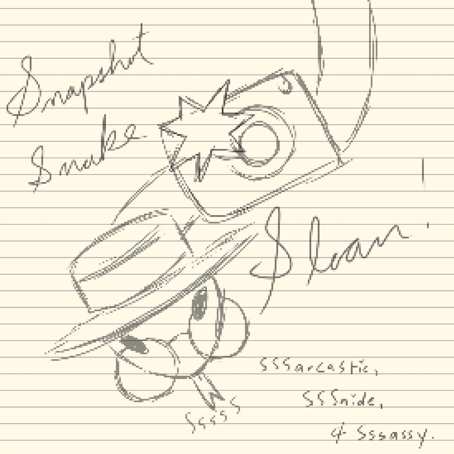 Snapshot Snake Sloan: Sssarcastic, Sssnide, & Sssassy. The snake has a Codovan hat and a pair of round frames. He snaps a photo with a simple camera. 
